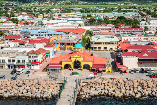  Basseterre, Saint Kitts and Nevis. Town at the port.