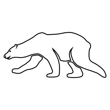 Eisbär, Bär, Tier, Logo, Icon, Aufkleber Label