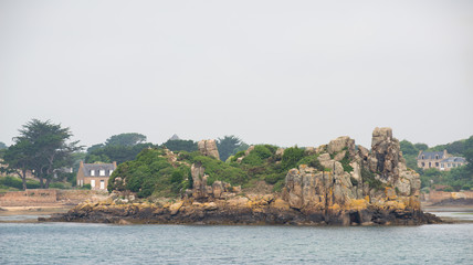 Naklejka premium Littoral île de Bréhat Côtes d'Armor Bretagne France