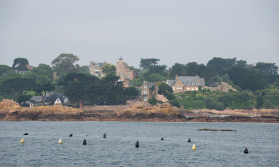 Naklejka premium Littoral île de Bréhat Côtes d'Armor Bretagne France