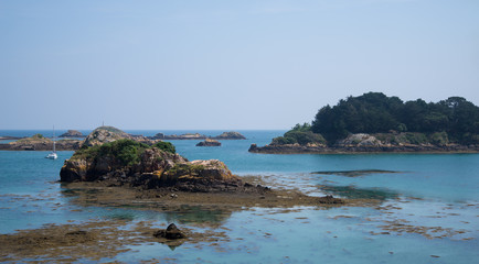 Littoral de l'île de Bréhat Côtes d'Armor Bretagne France