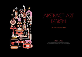 Abstract art design vector illustration