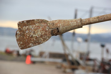 Old boat propeller