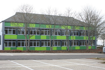 Obraz premium Schule, Schulhof