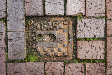 gas pipeline in a historic city