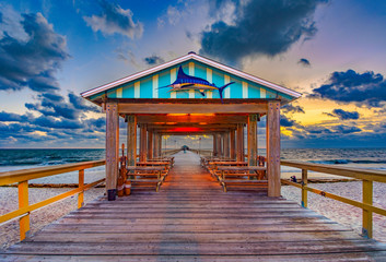 Fishing Pier in Fort Lauderdale, Florida, USA