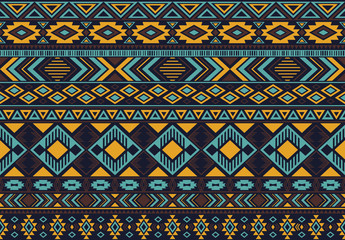 Indonesian pattern tribal ethnic motifs geometric seamless vector background. Abstract boho tribal motifs clothing fabric textile print traditional design with triangle and rhombus shapes.