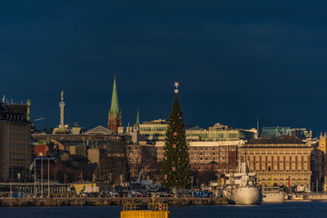 Stockholm Blick auf Skeppsbron