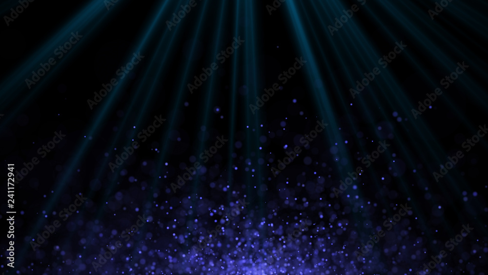 Poster dust particles. abstract background of particles. 3d rendering. dots background. futuristic digital 