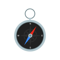 Compass illustration. Vector. Flat design.