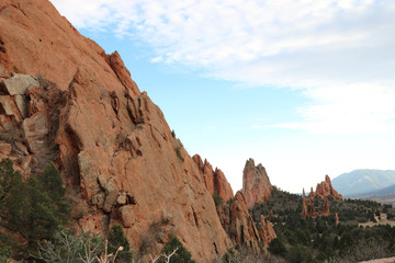 garden of the gods red mountains in colorado springs