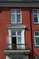 Fototapeta na wymiar Window Open on a House