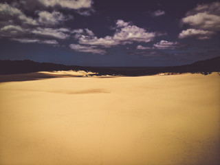 Fototapeta na wymiar Lake Wabby On Fraser Island, Australia, on A Sunny Day
