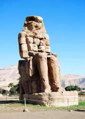 Right colossus of Memnon, Luxor, Egypt   