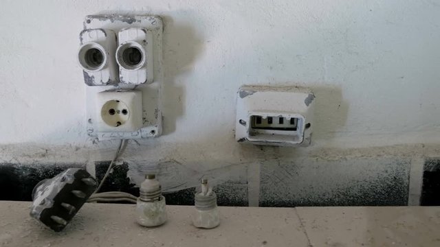 Old Electrical Installation Panel, Maintenance, Distribution Board, Vintage Fuse
