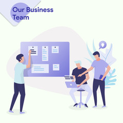 illustration Our Business Team