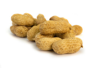 (Close Up) Dried peanuts..