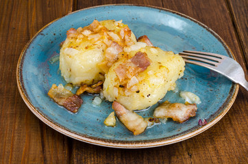 Cepelinai Potatoes with meat gravy