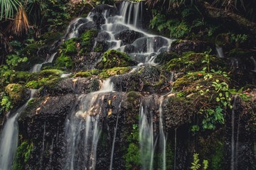 Small Water Fall on Rocks