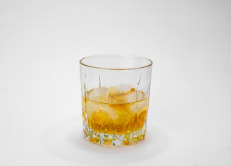 Whiskey Rocks Glass Tumbler Isolated on White