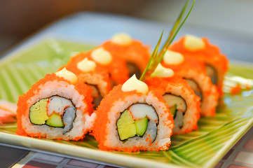 Japanese roll or california maki