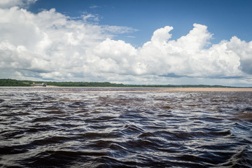 Cities of Brazil - Manaus, Amazonas - Encontro das Águas dos rios Negro e Solimoes