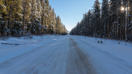 Obraz premium Snow Road
