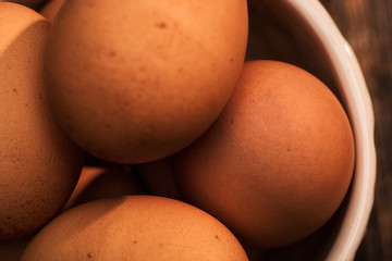 eggs in a bowl detail