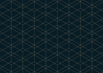 Abstract geometric pattern with lines on dark blue background