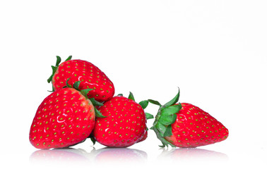 Strawberry isolated on white background.