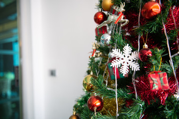 Merry Christmas and Happy New Year background.