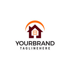 house building logo, Vector Real Estate template design