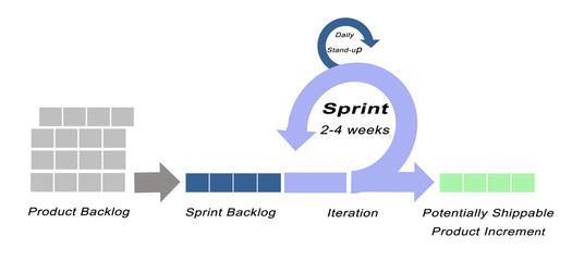 Components of SCRUM model.