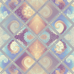 Vector mosaic art pattern. Vector mosaic image