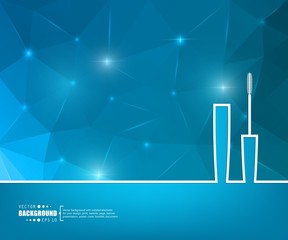 Fototapeta premium Abstract creative concept vector line draw background for web, mobile app, illustration template design, business infographic, page, brochure, banner, presentation, poster, cover, booklet, document.