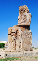 Left colossus of Memnon, Luxor, Egypt