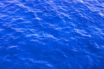 beautiful sea, blurred ocean, bokeh, on sunset background, closeup