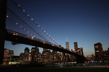 ブルックリン　橋　夜景