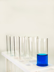 science laboratory test tubes.