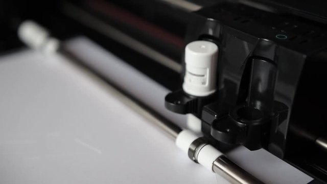 Paper cutting plotter, paper unicorn.