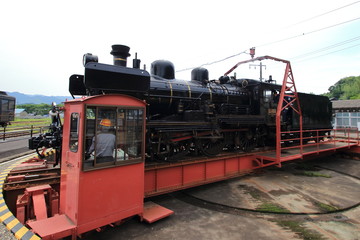 Obraz premium SL人吉 転車台 熊本県人吉市 日本