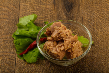 Canned tuna fish