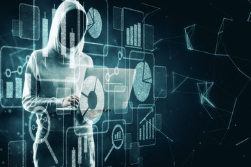 Hacking and finance concept