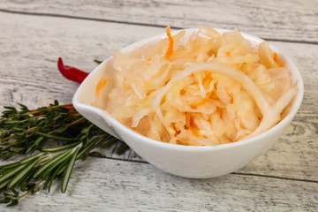 Pickled cabbage - sauerkraut