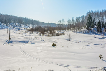 Fototapeta premium Beauty of nature in winter