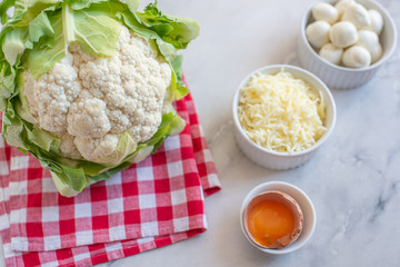 home made cauliflower pizza