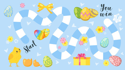 Easter board game template