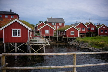 Rorbuer in Reine auf den Lofoten/ Skandinavien