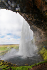 Fototapeta na wymiar Seljalandsfoss waterfall on Iceland