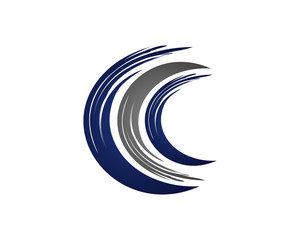 CCC brush swoosh logo icon